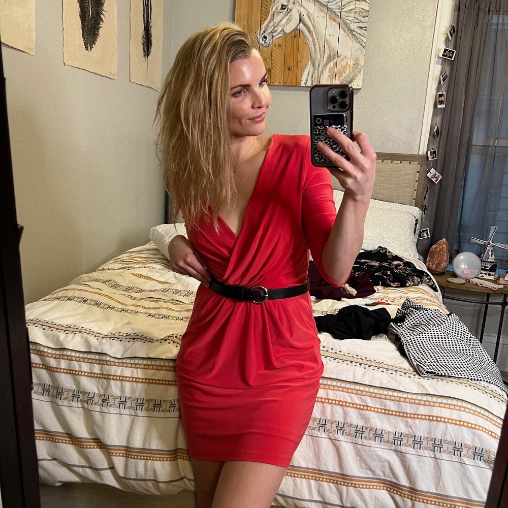 Ralph Lauren Pink long sleeve dress, size 2